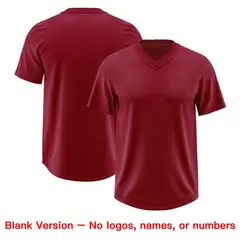 Crimson Light Pink Sequin Lettering Stretch Football Jersey 7