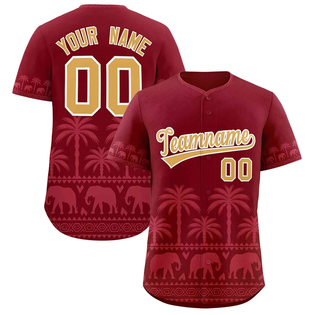Crimson Light Red Graffiti Pattern Bossinia Baseball Jersey