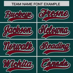 Crimson Midnight Green Two Tone Split Varsity Letterman Hoodie Jacket 5