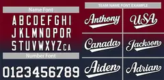 Crimson Navy Gradient Fashion Baseball Jersey 3