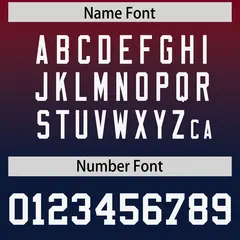 Crimson Navy Gradient Side Pattern Authentic Football Jersey 4