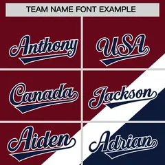 Crimson Navy Raglan Varsity Letterman Baseball Jacket 3