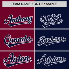Crimson Navy Split Coconut Tree Baseball Jersey 3