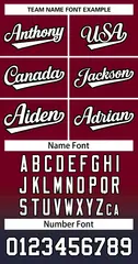 Crimson Navy White-Black Gradient Two-Button Softball Jersey 3
