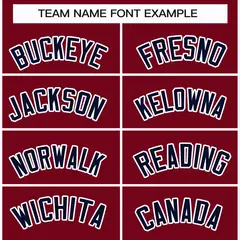 Crimson Navy-White Classic Hockey Jersey 3