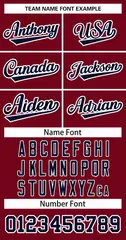 Crimson Navy-White Classic Hockey Jersey 3