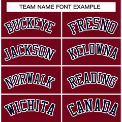 Crimson Navy-White Classic Hockey Jersey 3