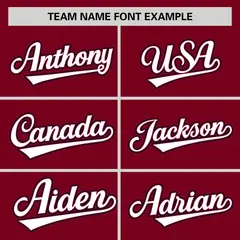 Crimson Navy-White Color Block Authentic Baseball Jersey 3