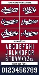 Crimson Navy White-Navy Gradient Two-Button Softball Jersey 3