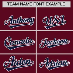 Crimson Navy White Short Sleeve Full-Snap Varsity Jacket 5