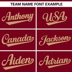 Crimson Old Gold Authentic Full-Button Baseball Jersey 3