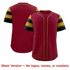 Crimson Old Gold Black Sleeve Flag Lace Baseball Jersey 7