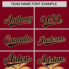 Crimson Old Gold Graffiti Pattern Bossinia Baseball Jersey 3
