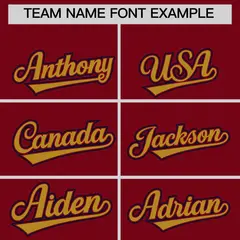 Crimson Old Gold Navy Sleeve Flag Lace Baseball Jersey 3