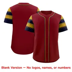 Crimson Old Gold Navy Sleeve Flag Lace Baseball Jersey 7