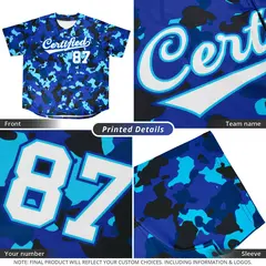 Crimson Old Gold Stripe Full Button Baseball Jersey 5