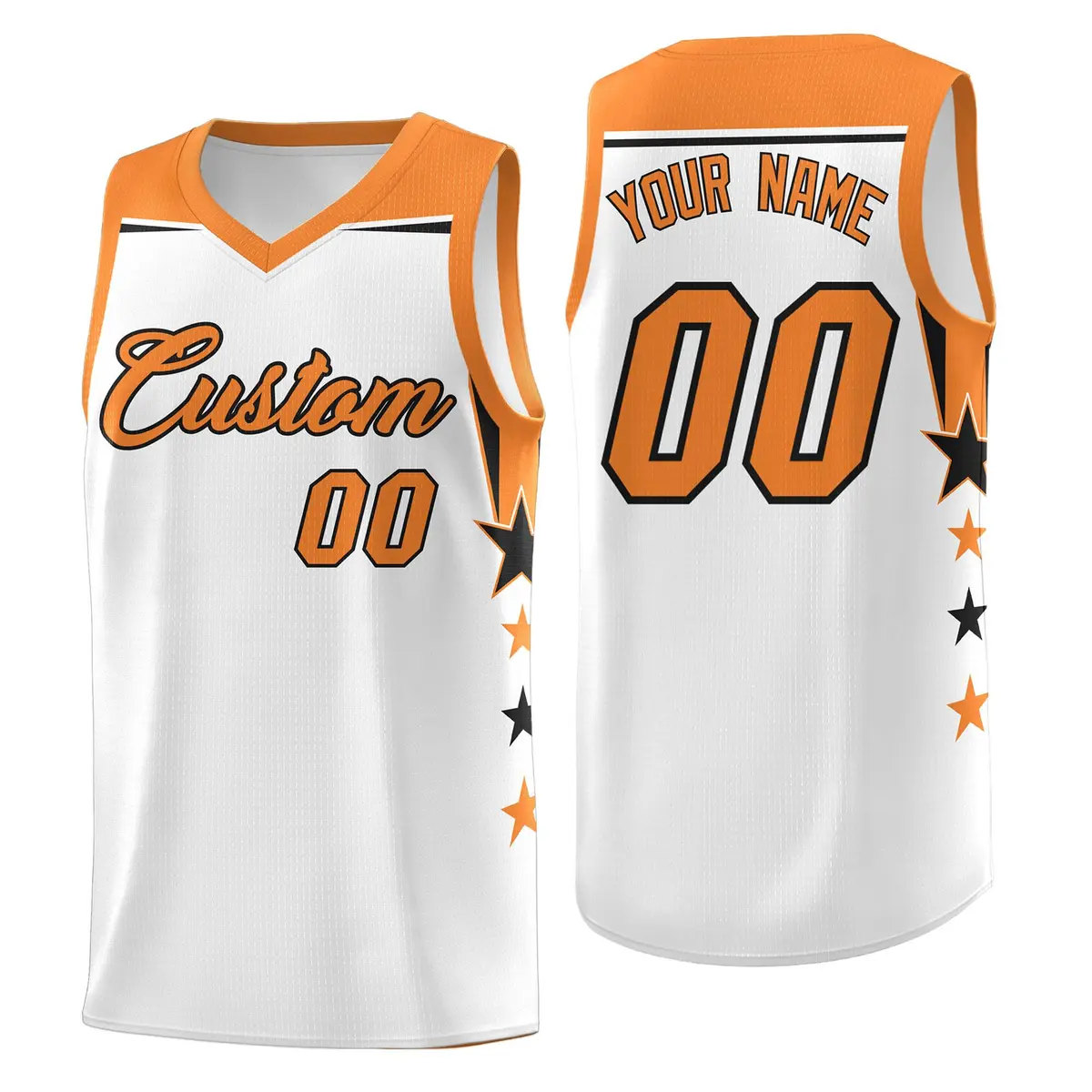 Crimson Old Gold Two Tone Side Star Color Block Wrinkle-Resistant Basketball Jersey