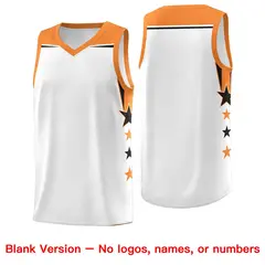 Crimson Old Gold Two Tone Side Star Color Block Wrinkle-Resistant Basketball Jersey 6