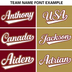 Crimson Old Gold-White Two Tone Full-Snap Letterman Varsity Jacket 7