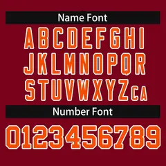 Crimson Orange-White Full Button Classic Baseball Jersey 4