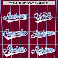 Crimson Philadelphia City Silhouette Baseball Jersey 3