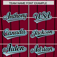 Crimson Phoenix City Silhouette Baseball Jersey 3