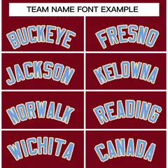 Crimson Powder Blue-Khaki Raglan Varsity Full-Snap Letterman Jacket 3