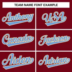 Crimson Powder Blue-Khaki Raglan Varsity Full-Snap Letterman Jacket 3