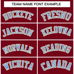 Crimson Powder Blue-Khaki Raglan Varsity Full-Snap Letterman Jacket 3