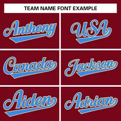 Crimson Powder Blue-Khaki Raglan Varsity Full-Snap Letterman Jacket 5