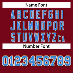Crimson Powder Blue-Khaki Raglan Varsity Full-Snap Letterman Jacket 6