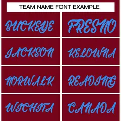 Crimson Powder Blue Varsity Full-Snap Letterman Jacket 5