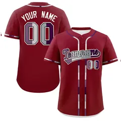 Crimson Pride Month Classic Style Genderless Baseball Jersey 1