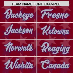 Crimson Purple All Star Graffiti Pattern Football Jersey 3