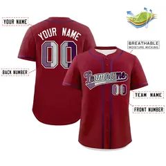 Crimson Purple Pride Month Baseball Jersey 2