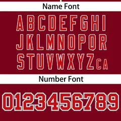 Crimson Red Gradient Ribbed Authentic Baseball Jersey 4