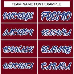 Crimson Royal-White Classic Hockey Jersey 3