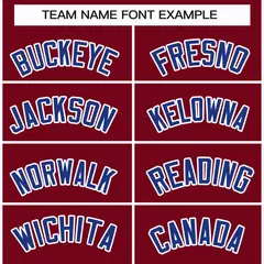 Crimson Royal-White Classic Hockey Jersey 3