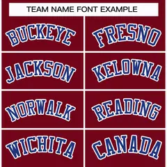 Crimson Royal-White Classic Hockey Jersey 3