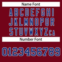 Crimson Royal-White Classic Hockey Jersey 4