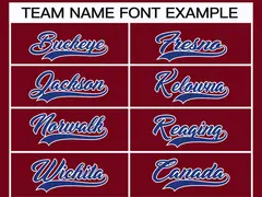 Crimson Royal-White Classic Hockey Jersey 3