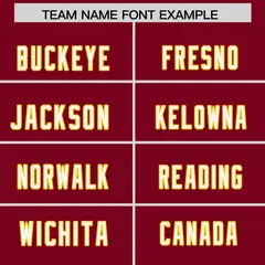 Crimson Shoulder Cut Two-Tone Authentic Football Jersey 3