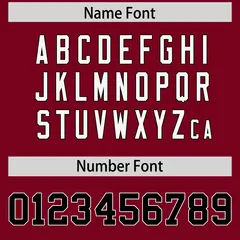 Crimson Shoulder Cut Two-Tone Authentic Football Jersey 4