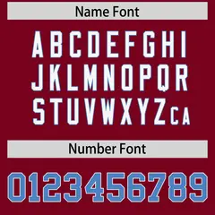 Crimson Shoulder Cut Two-Tone Authentic Football Jersey 4