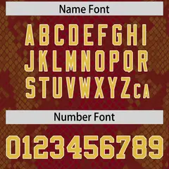 Crimson Snakeskin Graffiti Pattern Authentic Football Jersey 4