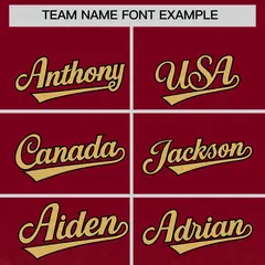 Crimson Sparkle-Effect Varsity Letterman Baseball Jacket 3