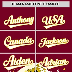 Crimson Wave Graffiti Pattern Baseball Jersey 3
