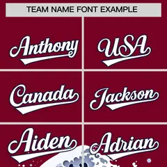 Crimson Wave Graffiti Pattern Baseball Jersey 3