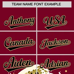 Crimson Wave Graffiti Pattern Baseball Jersey 3
