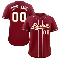 Crimson White Black Classic Authentic Baseball Jersey